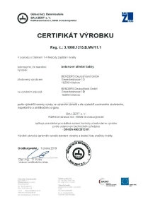 CERTIFIKÁT BETONOVÉ STŘEŠNÍ TAŠKY - DIN EN 4902012-01